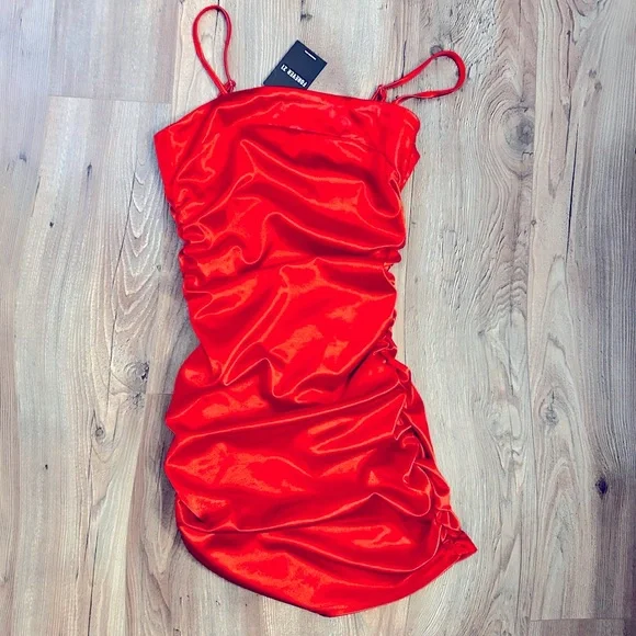 FOREVER 21 Satin Mini Dress - Picture 2 of 3